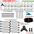 DIY Free Bending Universal Spray Kit For Greenhouse Garden Flowers Plant Watering Irrigation Patio Misting Cooling System