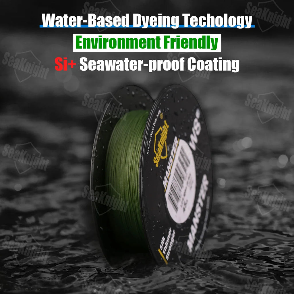 SeaKnight Brand W8 II Series Fishing Lines 8 Weaves 500m 300m 150m Upgrade Strong Braided PE Line for Seawater fishing 15-100LBs
