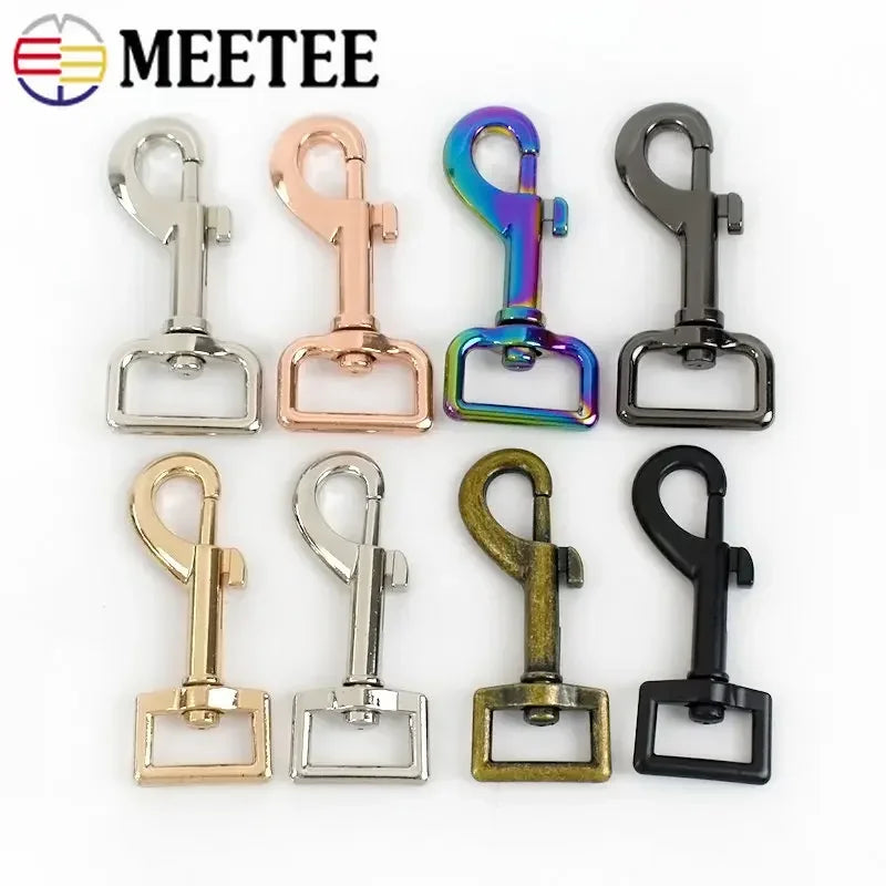 2/5/10Pcs 15/20/25mm Metal Lobster Buckle Bag Strap Swivel Snap Buckles Dog Collar Clamp Hook Keychain Carabiner Clasp Accessory