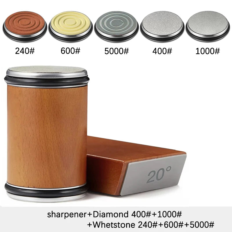 2025 Rolling Knife Sharpener Kit For Straight Edge Roller Knife Sharpening With Industry Diamonds Chef Knife Set Fast Delivery