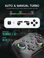 DATA FROG 2 Pack Wireless Pro Controller Gamepad for TV Console Box PC Android iOS Gaming Support HD Vibrate Ergonomic Grip