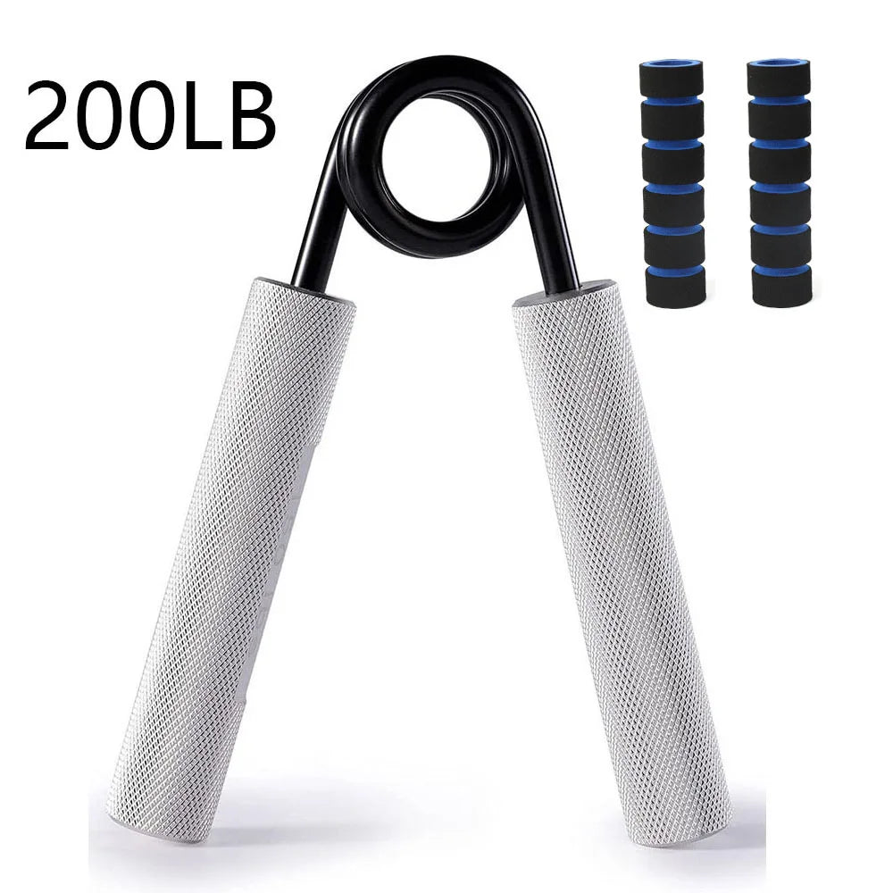 Aluminum Alloy Hand Gripper with Sponge Sleeve Spring Steel Fitness Equipment for Men Home Gym Arm Finger Strength Training