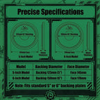 3Pcs 5/6 Inch Wool Buffing Pads,  Wool Cutting & Polishing Pad Kit for DA Polisher, Low Lint Paint Correction Pads