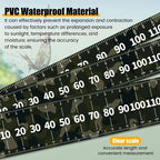 1pc 109.22cm Waterproof PVC Fishing Ruler - Durable Measuring Tape for Boats, Kayaks & Marine Use