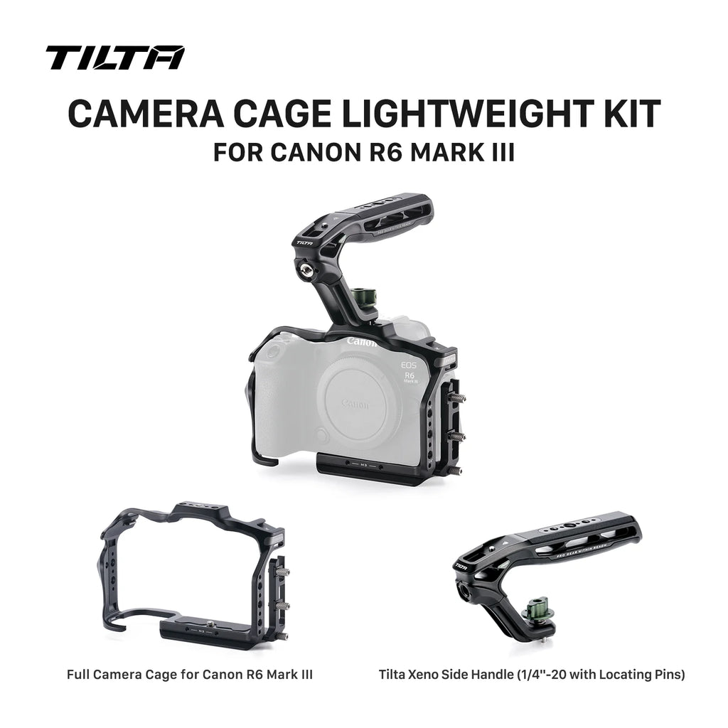 Tilta Camera Cage for Canon EOS R6 Mark III / R5 Mark II with cable clamp, top handle, Arca base