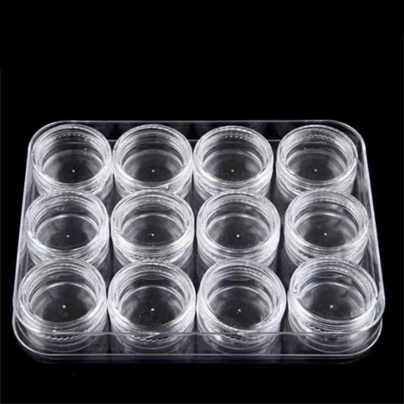 50/100/300pcs 5g Transparent Cosmetic Bottles Containers Pot Sample Clear Cream Jar For Nail Arts Small Clear Can Tin For Balm