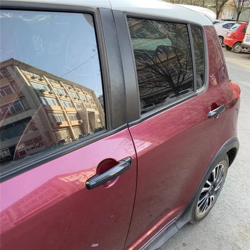 For Suzuki Swift 2005-2017 Chrome Carbon Fiber Car Door Handle Cover Trim Sticker Styling Accessories