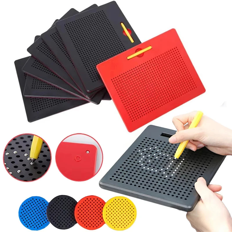 Magnetic Drawing Board with Stylus, Montessori Travel Activity Toy for Kids