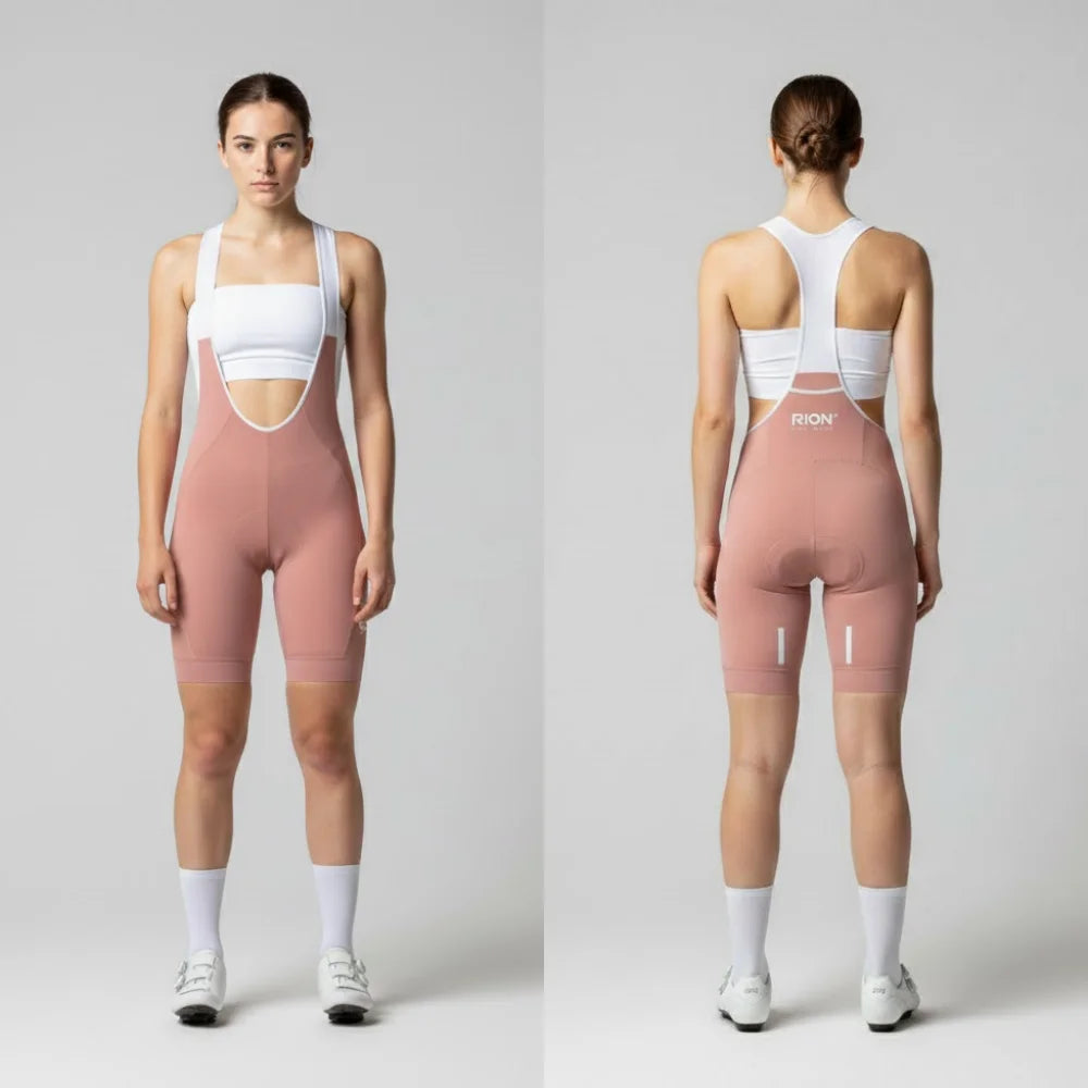 RION Cycling Shorts Women MTB Bib Shorts Road Bike Tights Padded Bicycle Wear Biker Clothing Long Distance Dolomiti 8H Outdoors