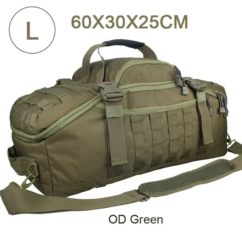 LQARMY Tactical Molle Camping Backpack 45L/80L, Black/Brown/OD Green/OCP Multicam