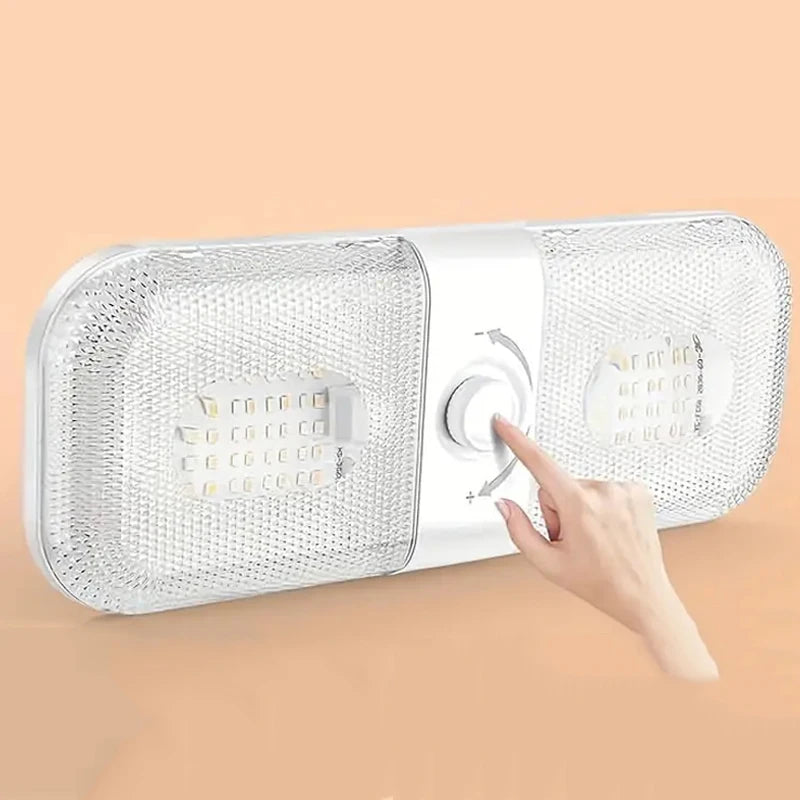 Highbright 120LED Car Interior Reading Lights 3 Color Dimming RV Dome Lights 12V Boat Truck Camper Trailer Caravan Ceiling Light
