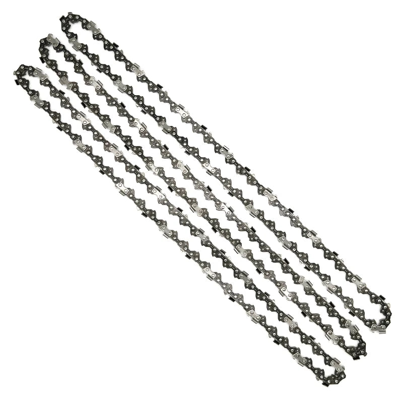 Chainsaw Blades 3 Pieces Saw Chains Semi Chisel for 3/8" Pitch 1.3mm Gauge 44 45 50 52 55 56 57 59 Drive Links Are Available