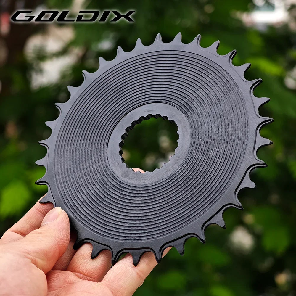 GOLDIX Directly install AERO Chainring Wide Narrow Teeth CNC Hollow Cutting Machining for SHIMANO M8100 M9100 M7100 M6100 Crank