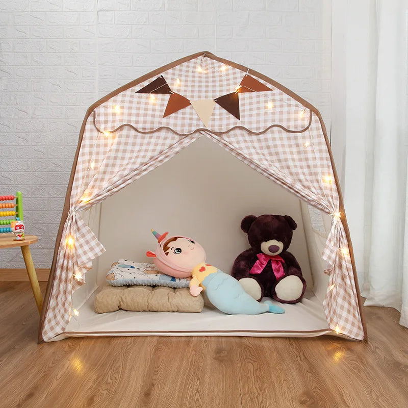 Kids Play Tent for Boys Girls Princess Castle Playhouse Indoor Outdoor Children's Toy House for Toddlers Tent Gift