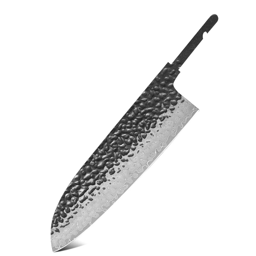 TURWHO VG10 Damascus chef knife blank blade no handle DIY knife making 1-10pcs
