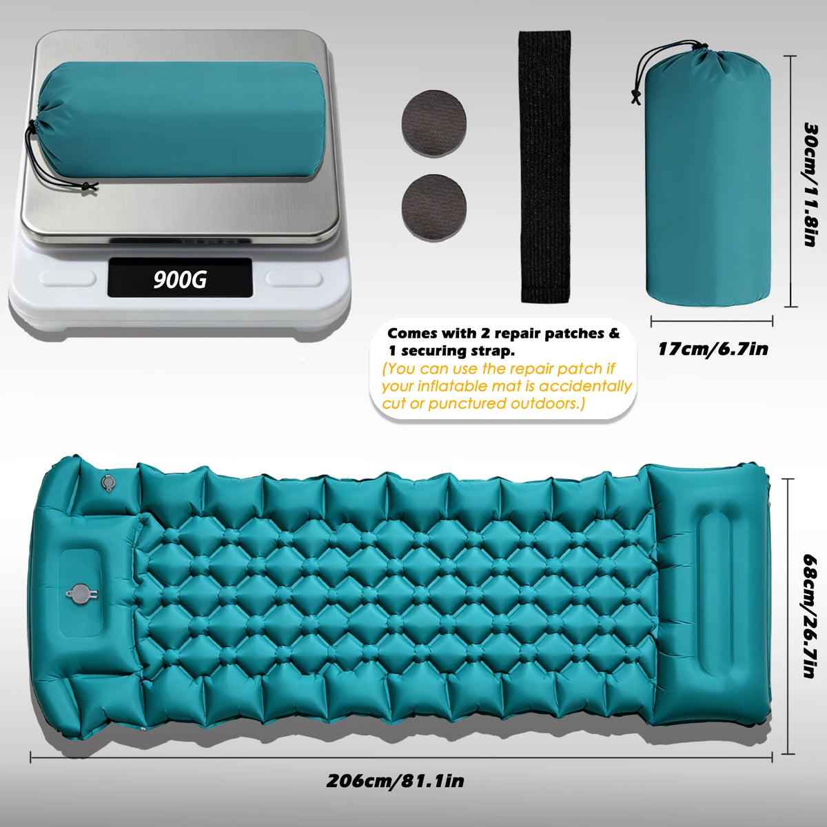 2026 New Upgrade Thick Long Air Mattress Durable Leakproof Inflatable Pad for Outdoor Indoor Camping Inflatable Mat Sleeping mat