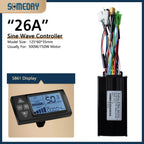 26A Ebike Sinawave Controller 24V/36V/48V Three-Mode Controller with Learning Function JN Color Display Wheel Hub Motor Parts