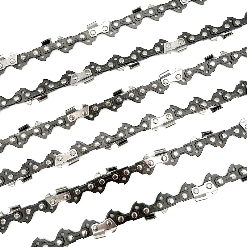 Chainsaw Blades 3 Pieces Saw Chains Semi Chisel for 3/8" Pitch 1.3mm Gauge 44 45 50 52 55 56 57 59 Drive Links Are Available