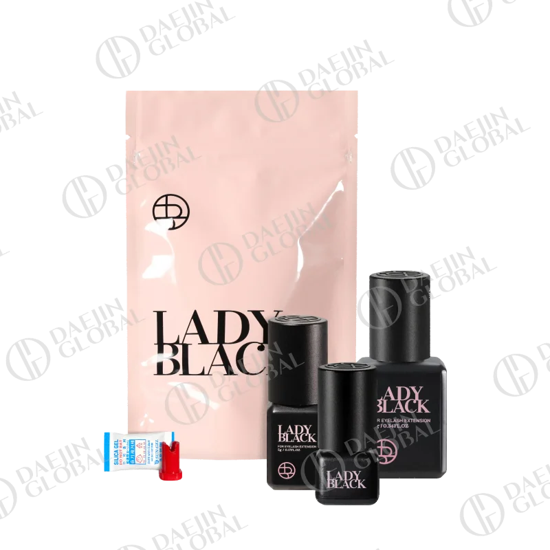 5/10 Bottles 5ml Lady Black Eyelash Extension Glue Sky Zone Strong Fast Drying False Eyelashes Glue Adhesive Low Irritation
