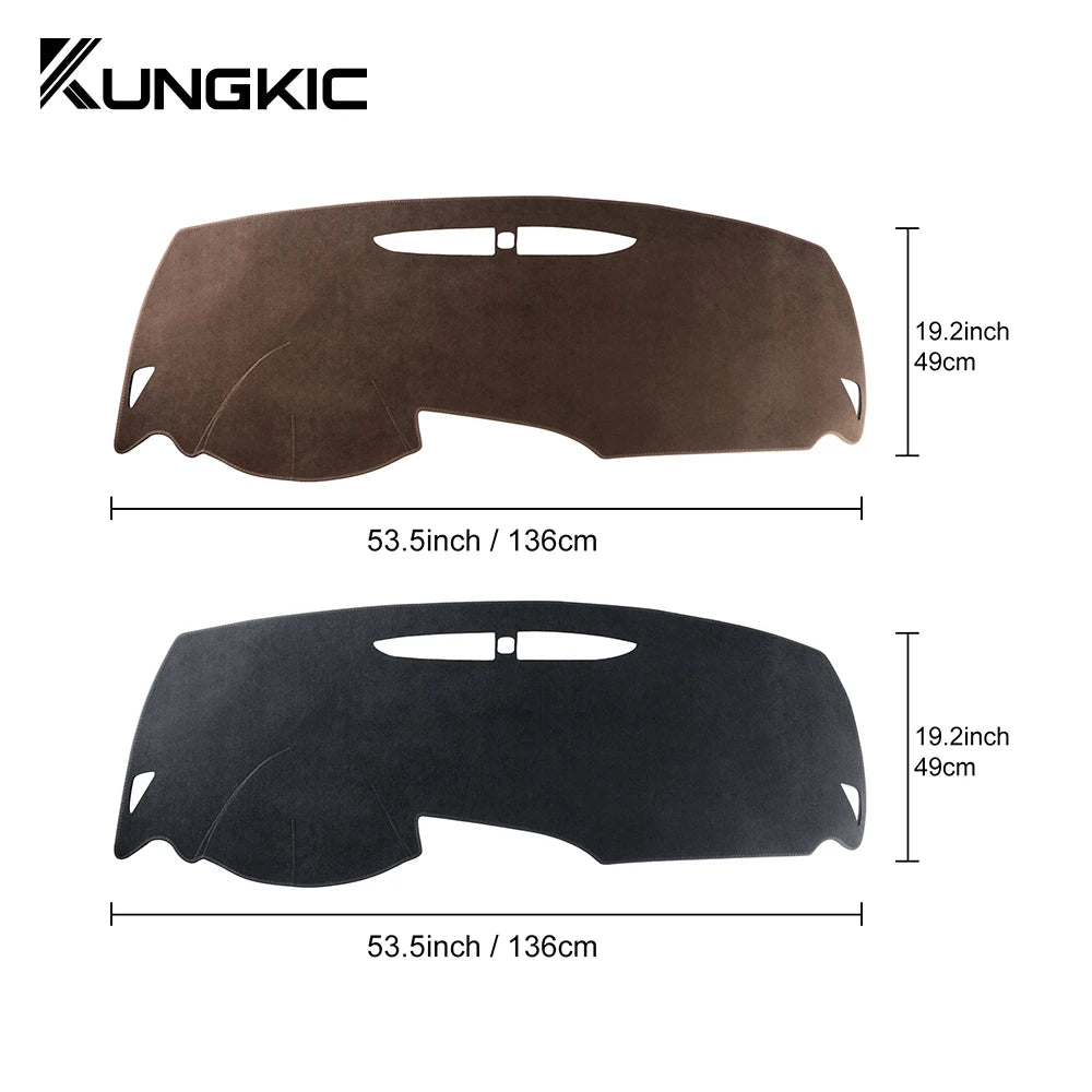 For Seat Leon 2005 2006 2007 2008 2009 2010 2011 2012 Sunshade Mat Flannel Dashmat Carpet Anti-Slip Pad Interior Accessories