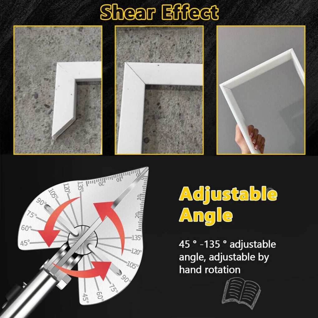 45-135 Degree Multi Angle Corner Scissors Mitre Wall Panel Wire Slot Cutter Plastic Pipe Hose Scissors Tool