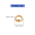 20 pcs Elegant Double Hole Linking Circles Sophisticated Craft Rings Connector Rings with Two Holes for Jewelry Assembly F0S4