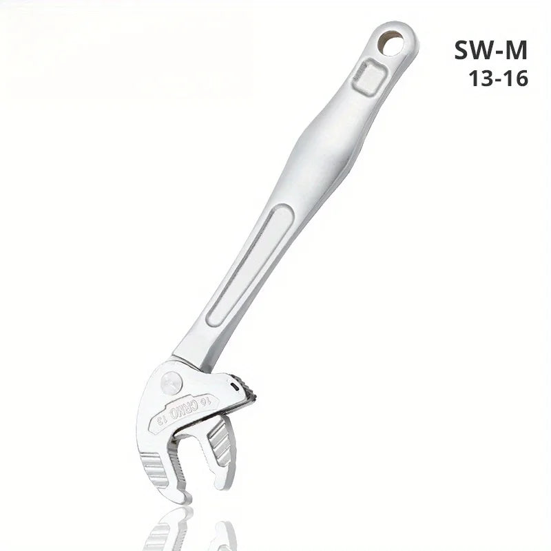 Heavy-Duty Industrial Crab Claw Wrench Self-Adjusting Ratchet Wide Jaw for Automotive Piping Manufacturing