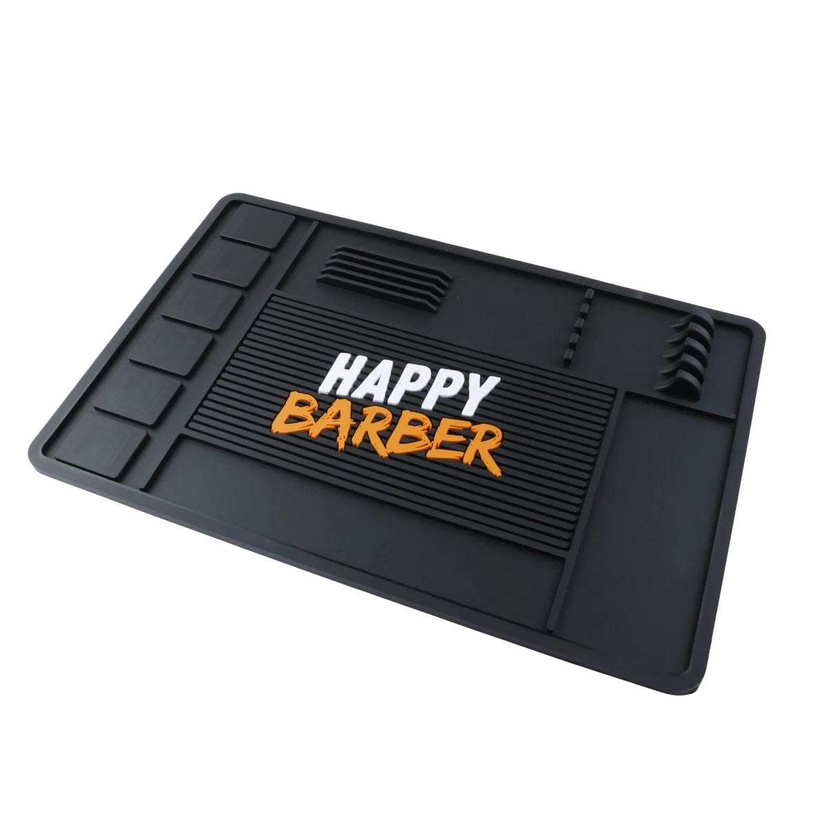 Salon Non-Slip Silicone Table Organizer Pad Barber Clipper Comb Scissors Storage Mat Hairdressing Tool Magnetic Slot Storage Pad