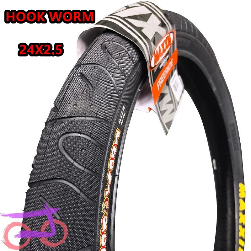 MAXXIS Hookworm 20/24/26/27.5/29 X 2.5 BMX Bicycle Tire Wire Bead Clincher for Street Park Vert Flatland Sizes  24 26  27.5 29
