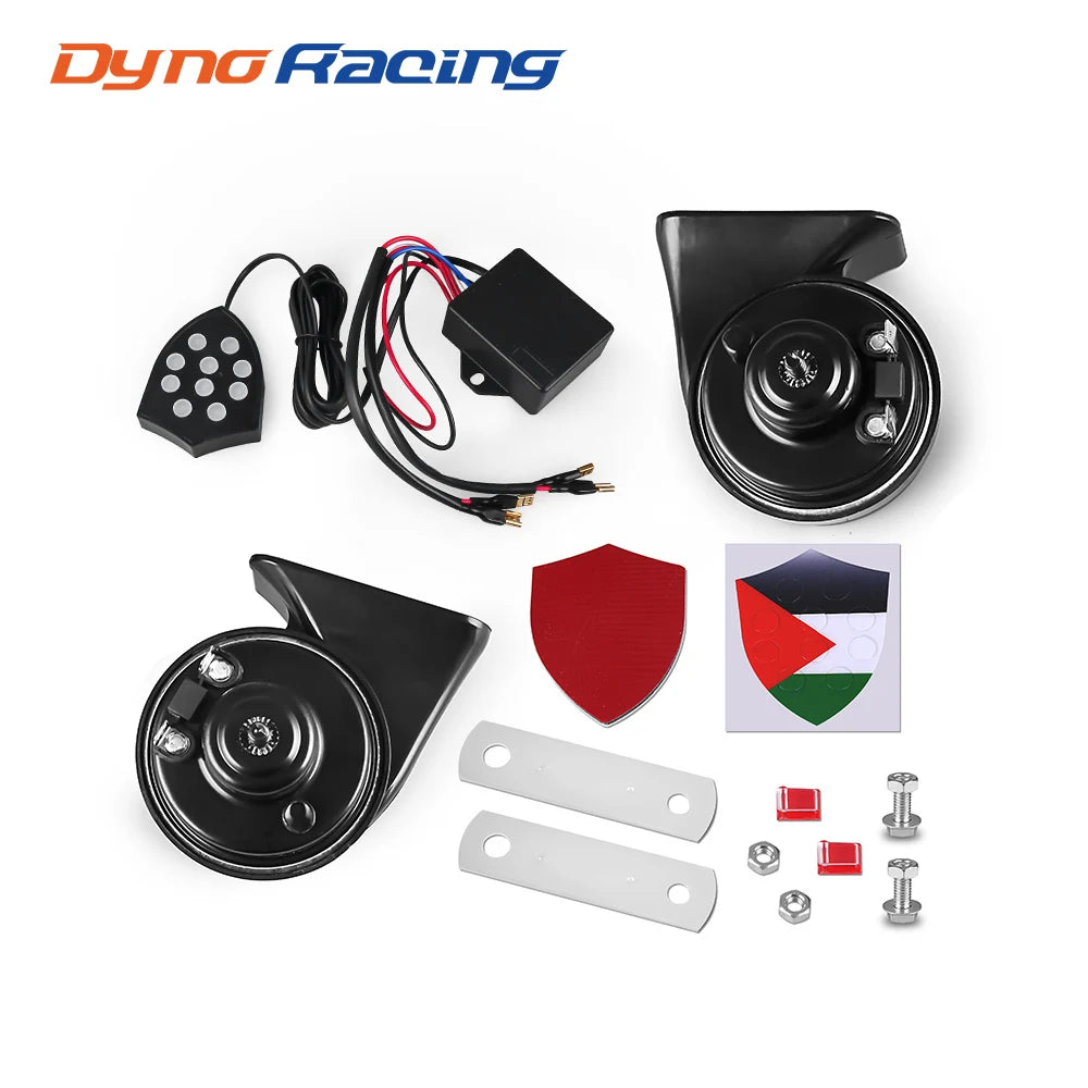 12V Car Electronic Musical Horn Controller 10 Sounds 150dB Siren, With/Without Trumpets