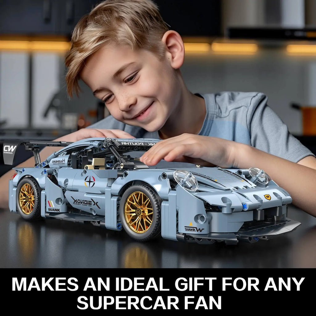 TOYLINX Sports Race Car Building Set Kit for Boys & Adults, 1:14 MOC Toys Racing Model Car Kits, Birthday Gift for Boys Kids