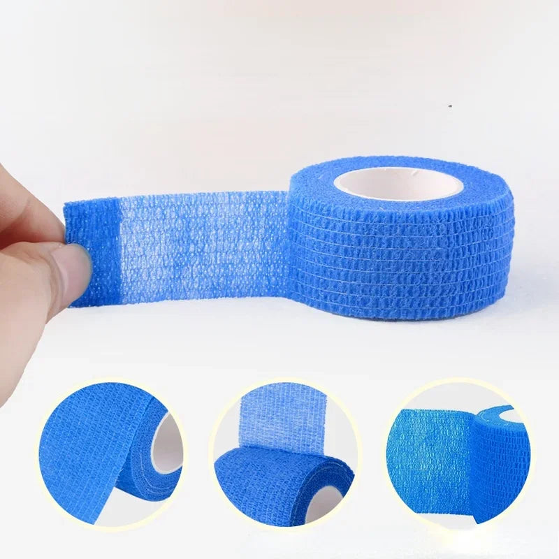 Self Adhesive Elastic Bandage Wrap Tape 2.5cm x 4.5m 1 Roll, Assorted Colors