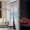 Warm and windproof magnetic self-priming cotton door curtain for kitchen, thickened shading and insulation, easy to install