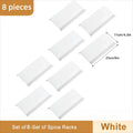 8 pieces white rack
