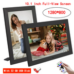10.1 Inch Digital Picture Frame 1280 * 800 IPS HD Digital Photo Frame Electronic Album Picture Music Movie Clock Remote Control