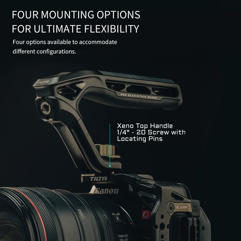 TILTA Xeno Top Handle TA-XTH compatible withSony FX3 FX30 Camera Cage ACCESSORIES Cold Shoe 1/4"-20 with Locating Pins/NATO/Dual