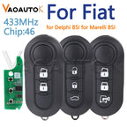Remote Car Key For Fiat 500 MPV Punto Bravo Ducato Doblo Qubo Grande for Citroen Jumper for Peugeot Boxer for Delphi for Marelli