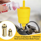 Brake Bleed Kit for Shimano Hydraulic Brakes, Brake Fluid Change Hydraulic Kits, Including 2Pcs 60ml Brake Fluid Mineral Oil