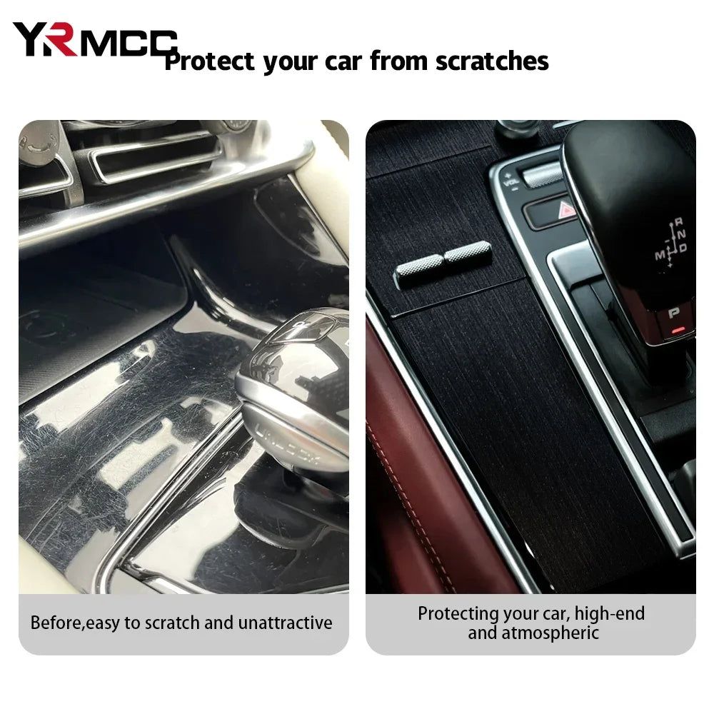 Brushed Aluminum Car Stickers Waterproof Vinyl Wrap Film Self Adhesive Matte Air Release PVC Protection Stickers Car Accessories