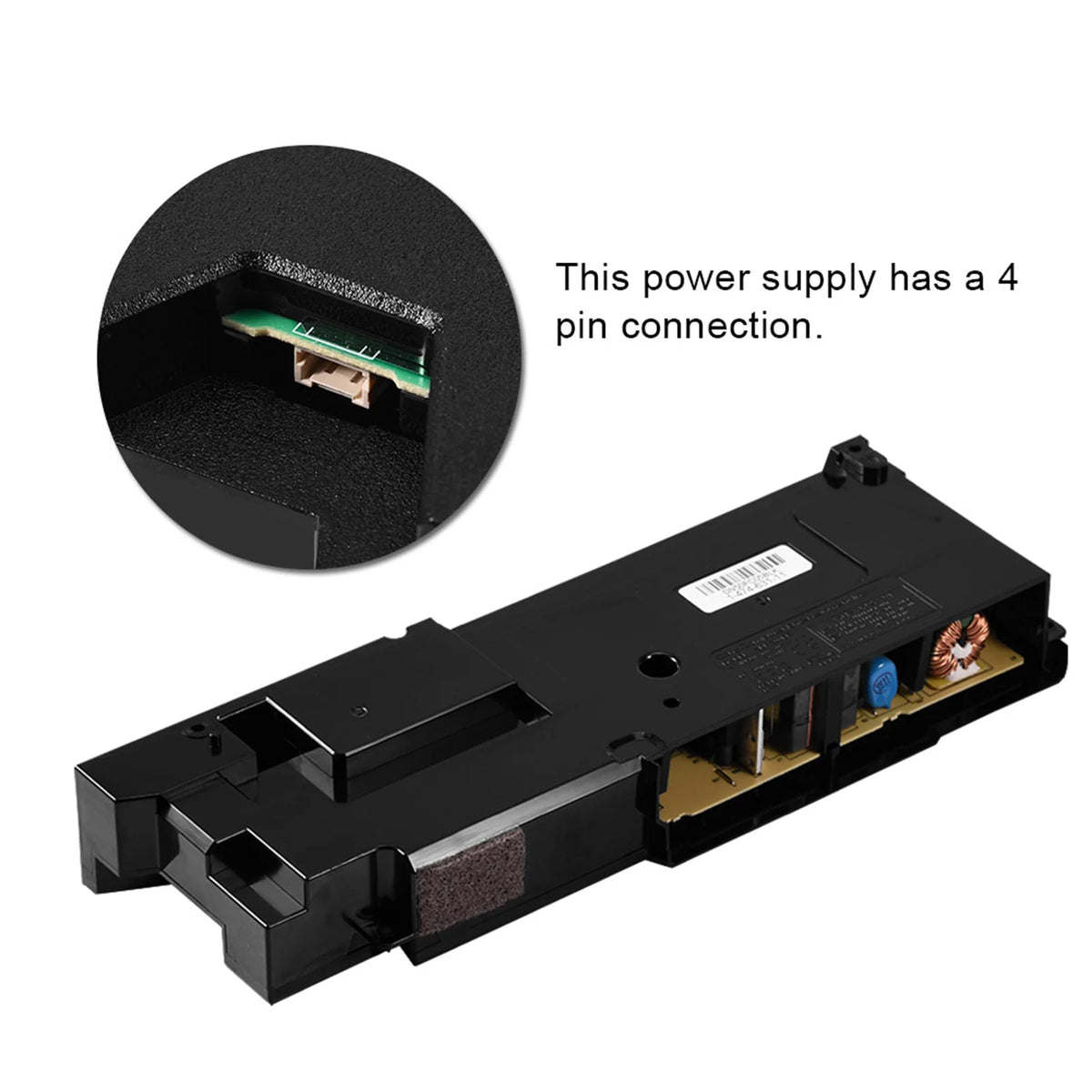 Replacement ADP‑200ER Power Supply Unit 4 Pin for Sony PlayStation PS4 CUH‑1215A CUH‑12XX Serie