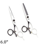 Professional Hairdressing Scissors 5.5" 6" Purple Dragon JP 440C Swivel Thumb Hair Cutting Scissors Barber Thinning Shears Z9019