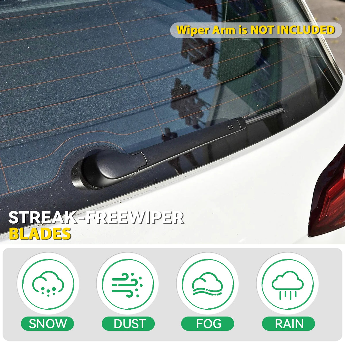 Erick's Wiper LHD Front & Rear Wiper Blades Set For VW Tiguan MK2 2017 - 2023 Windshield Windscreen Window Brushes 26"+21"+14"