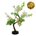LED Tabletop Tree Lamp Battery Fairy Tree Night Lights with Removable Base for Party Wedding Gift Camping Summer Bedside Decor