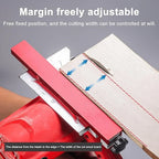 Aluminum Adjustable Cutting Machine Base Guide for Woodworking, Electric Circular Guide Specially Designed for Precision Cutting