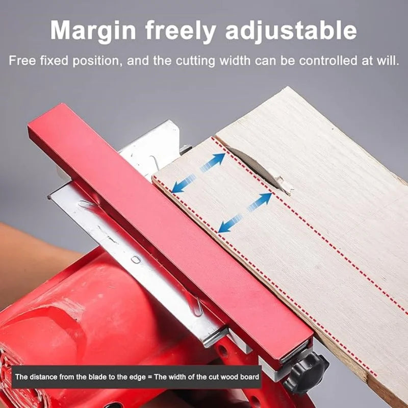 Aluminum Adjustable Cutting Machine Base Guide for Woodworking, Electric Circular Guide Specially Designed for Precision Cutting