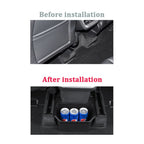 Rear Seat Storage Box For Tesla Model Y 2021-2024 Organizer Center Console Bins Backseat Trash Can Garbage Bag Under Seat Tray