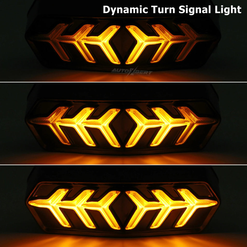 Smoked LED Tail Brake Light Integrated Sequential Turn Signal For Honda GROM MSX125 CB650F CB650F CTXN700 Motorcycle Accessories