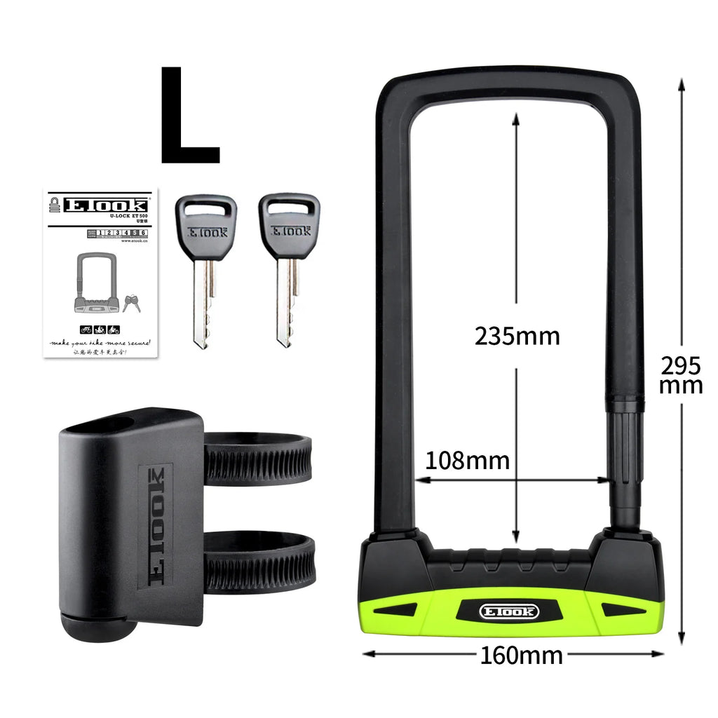 Ultimate Etook U-Lock: Unbreakable Security for Bikes & Motorcycles