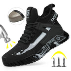 High Top Man Boots Safety Protective Shoes Steel Toe Work Shoes Men Anti-puncture Safety Shoes Men Women Work Safety Boots