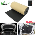 Uxcell 200X50cm 5mm 8mm 10mm 10.76sqft Car Acoustic Foam Floor Tailgate Sound Insulation Deadener Mat Noise Reduction Pad Black